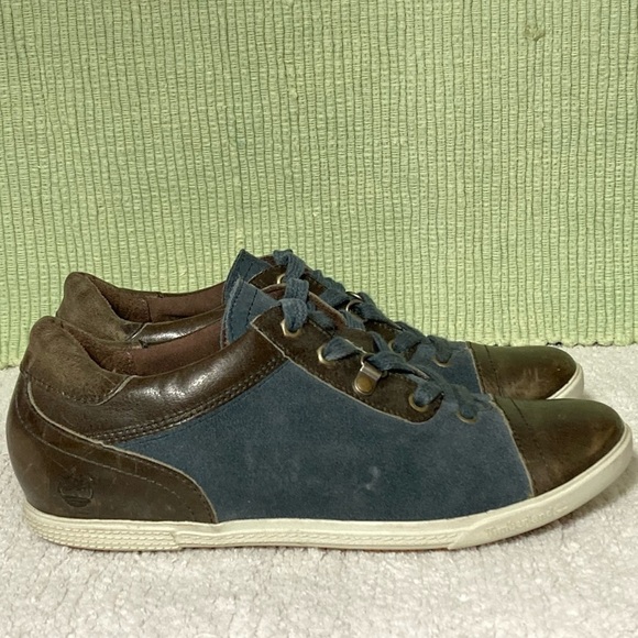 Timberland Shoes - Timberland Earthkeepers Womens Blue/Brown Leather Lace Up Casual Shoes SZ US 8W